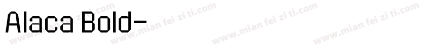 Alaca Bold字体转换